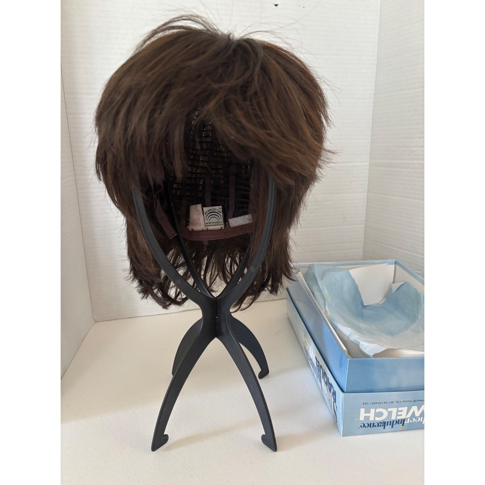 Raquel Welch Sheer Indulgence Memory Cap Shag Wig Brunette Kanekalon Vibralite